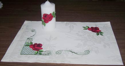 Candle & Table Cloth